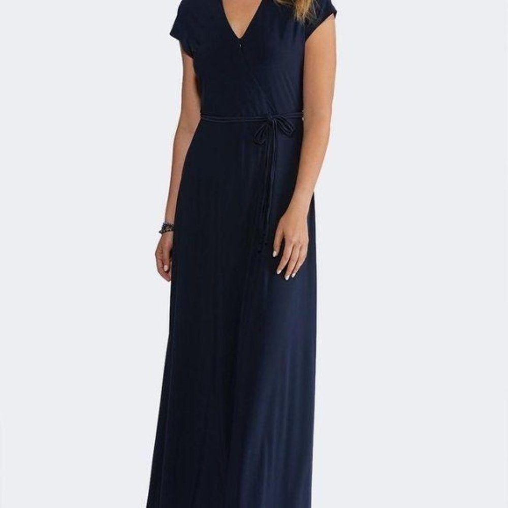 CATO | Plus Pitch Navy Maxi Dress Size 22/24 NWT